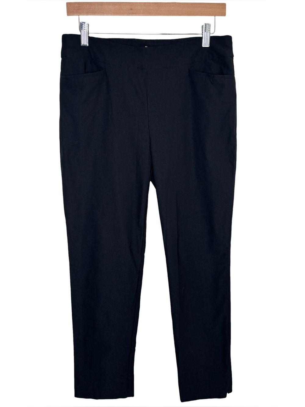 Chico’s dress pants black pull on skinny size 6 (Chico’s 0.5)
